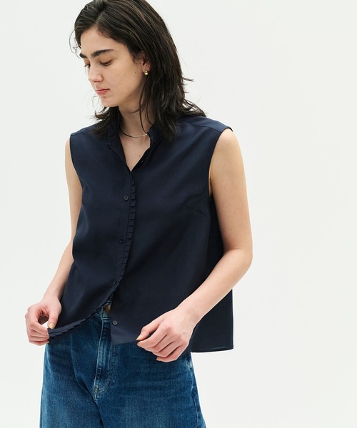 LOULOU WILLOUGHBY 2024SS ポロニット 2 レッド セール】 【LOULOU WILLOUGHBY】ショルダービジュープルオーバー