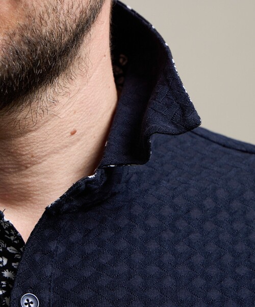 HIDEAWAYS NICOLE（ハイダウェイニコル）の「【HIDEAWAYS BLACK】バスケットリンクスジャガードポロシャツ（ポロシャツ・メンズ・ライトグレー/ホワイト/ネイビー/ブラック/ブルー・XL/L/M/XXL）」の20枚目の写真