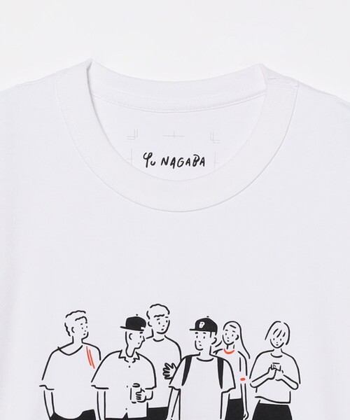 BEAMS T（ビームスティー）の「YU NAGABA / T-shirt（Tシャツ/カットソー・メンズ・ホワイト・SMALL/X-SMALL/LARGE/MEDIUM/X-LARGE/XX-LARGE）」の3枚目の写真