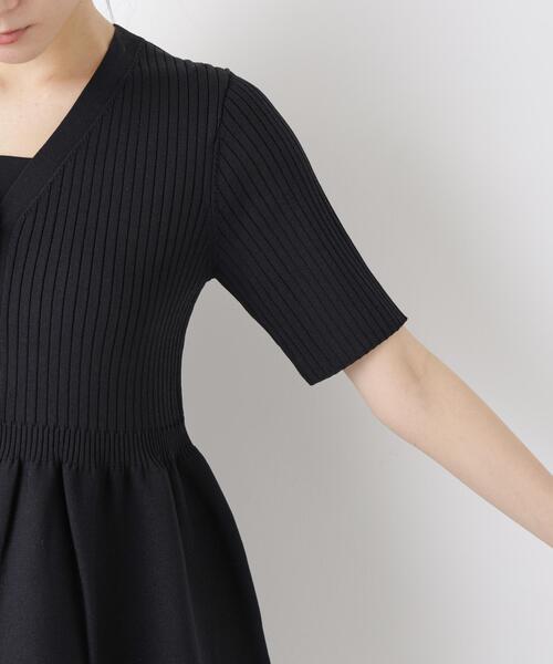 NANO universe(ナノユニバース)の「SUMMER VEIL KNIT ペプラムニットカーディガン(カーディガン/ボレロ・レディース・ブラック/ピンク/イエロー・FREE)」の22枚目の写真