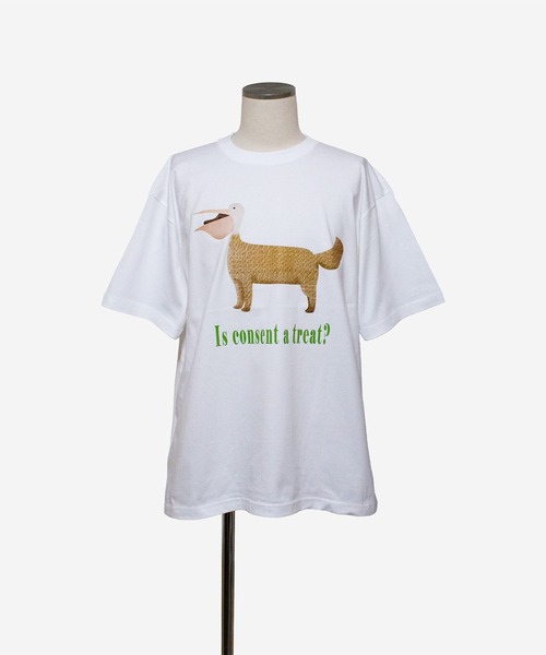 IRONY's TOKYO(アイロニーズトウキョウ)の「IRONY's TOKYO Tee Swallow the dog(Tシャツ/カットソー・メンズ・ホワイト/インディゴブルー/ブラック・3)」の2枚目の写真