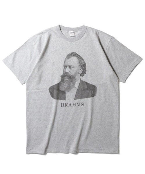 HOUSTON(ヒューストン)の「BRAHAMS Tシャツ(Tシャツ/カットソー・メンズ・オフホワイト/グレー/オリーブ・MEDIUM/X-LARGE/LARGE)」の2枚目の写真
