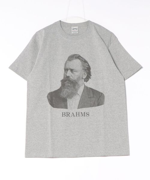 HOUSTON(ヒューストン)の「BRAHAMS Tシャツ(Tシャツ/カットソー・メンズ・オフホワイト/グレー/オリーブ・MEDIUM/X-LARGE/LARGE)」の6枚目の写真