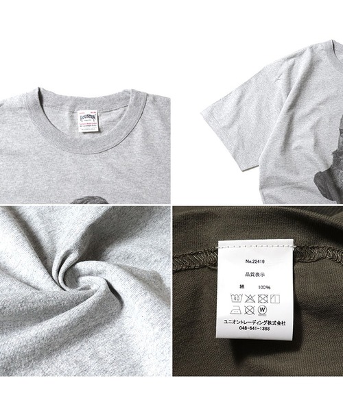 HOUSTON(ヒューストン)の「BRAHAMS Tシャツ(Tシャツ/カットソー・メンズ・オフホワイト/グレー/オリーブ・MEDIUM/X-LARGE/LARGE)」の10枚目の写真