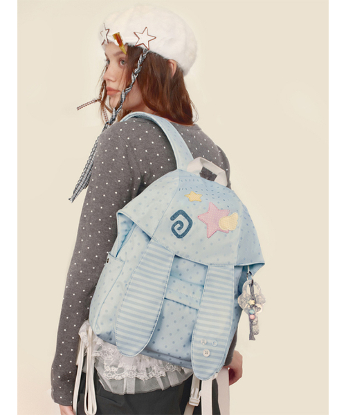 VANWALK（バンウォーク）の「Bunny Bunny Backpack [Sky Blue]（バックパック/リュック・レディース・スカイブルー・FREE）」の2枚目の写真