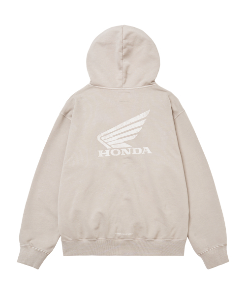 PHYPS MOTORCYCLE(フィップスモーターサイクル)の「Pigment Scratch Logo Hoodie Zip-Up Beige(パーカー・レディース・その他・MEDIUM/LARGE/X-LARGE/SMALL)」の3枚目の写真