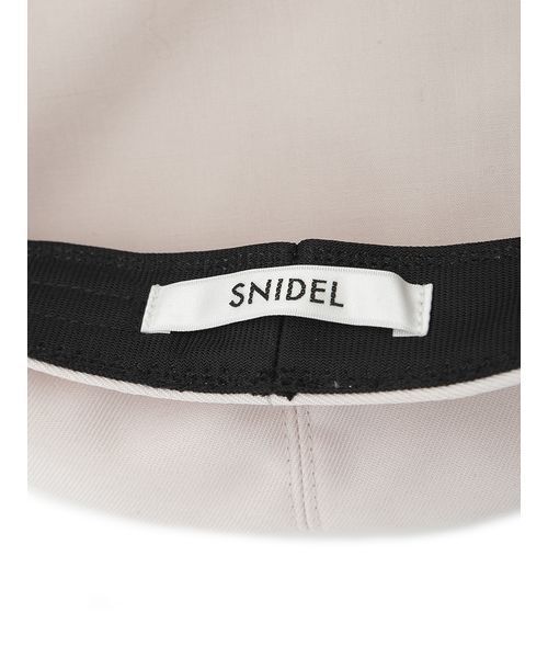 SNIDEL(スナイデル)の「2WAYリボンベレー(ハンチング/ベレー帽・レディース・グレー/アイボリー/ブラック・F)」の7枚目の写真