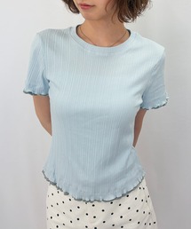 【ZOZOTOWN限定】重ね着風メローリブTシャツ