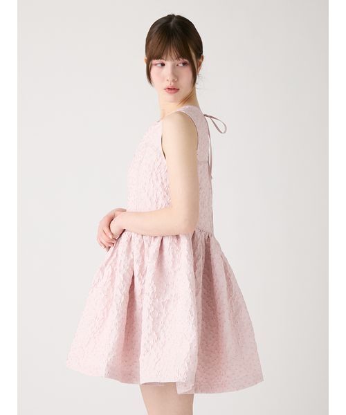 FURFUR(ファーファー)の「フラワージャガードミニドレス(ドレス・レディース・ピンク/グレー/ブラック・F)」の15枚目の写真