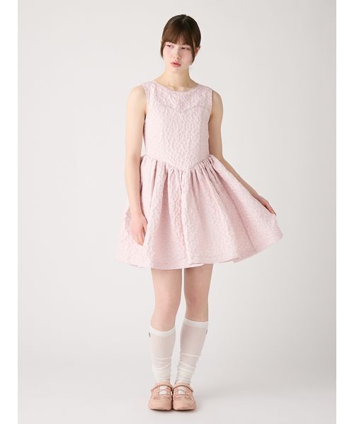 FURFUR(ファーファー)の「フラワージャガードミニドレス(ドレス・レディース・ピンク/グレー/ブラック・F)」の20枚目の写真
