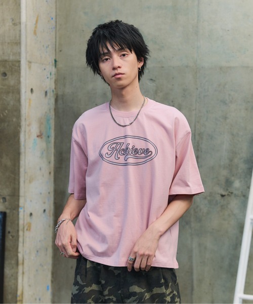 ILL'S(イルズ)の「FRONT GRAPHIC T-SHIRT / フロントグラフィックTシャツ メンズ レディース ユニセックス(Tシャツ/カットソー・メンズ・チャコールグレー/イエロー/ピンク・M/L)」の1枚目の写真