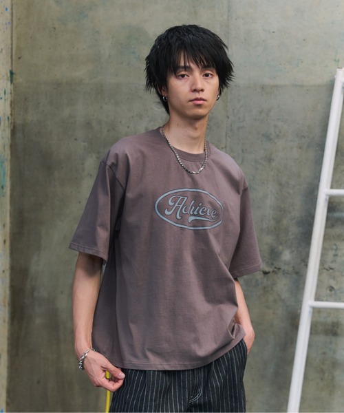 ILL'S(イルズ)の「FRONT GRAPHIC T-SHIRT / フロントグラフィックTシャツ メンズ レディース ユニセックス(Tシャツ/カットソー・メンズ・チャコールグレー/イエロー/ピンク・M/L)」の2枚目の写真