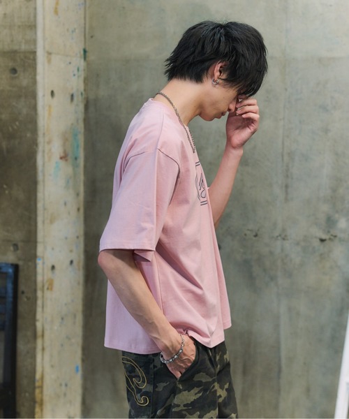 ILL'S(イルズ)の「FRONT GRAPHIC T-SHIRT / フロントグラフィックTシャツ メンズ レディース ユニセックス(Tシャツ/カットソー・メンズ・チャコールグレー/イエロー/ピンク・M/L)」の11枚目の写真
