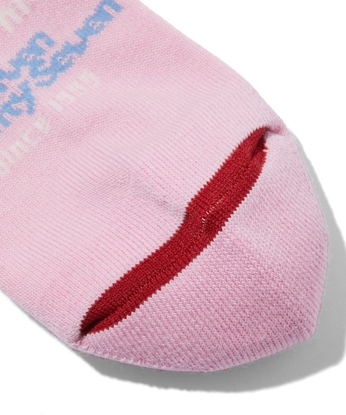 MILKFED.(ミルクフェド)の「APPLE LOGO SOCKS(ソックス/靴下・レディース・オフホワイト/ピンク/ブラック・ONE SIZE)」の10枚目の写真