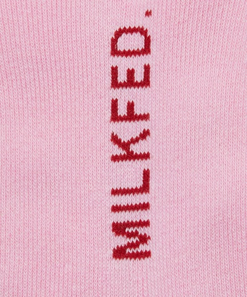 MILKFED.(ミルクフェド)の「APPLE LOGO SOCKS(ソックス/靴下・レディース・オフホワイト/ピンク/ブラック・ONE SIZE)」の11枚目の写真