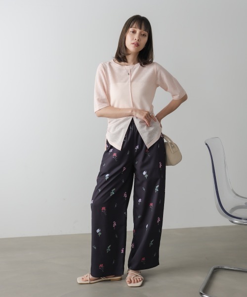 Bab(バブ)の「シアーリボンヘムスリットトップス(Tシャツ/カットソー・レディース・ライトピンク/アイボリー/ブラック・FREE)」の19枚目の写真