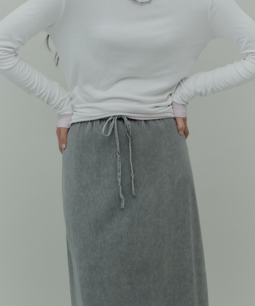 Plumel(プルメル)の「Over Dye Cut Long Skirt / オーバーダイカットロングスカート(スカート・レディース・ブラウン/グレー・MEDIUM)」の20枚目の写真