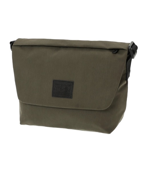 Manhattan Portage BLACK LABEL（マンハッタンポーテージ　ブラックレーベル）の「IRVING MESSENGER BAG (LG) CURIO W/CURIO BINDING（メッセンジャーバッグ・メンズ・ダークグレー/カーキ/ブラウン・SMALL）」の3枚目の写真