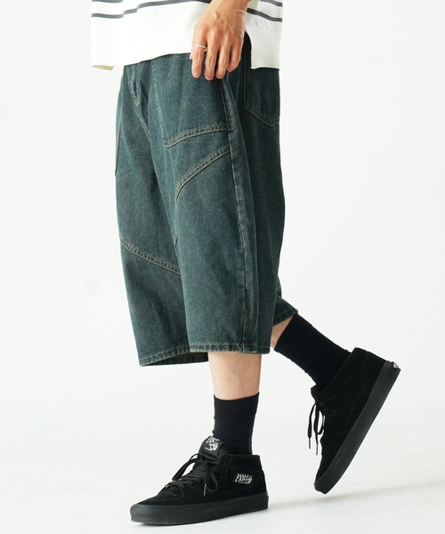 Beno(ビーノ)の「ワイド ショートパンツ(その他パンツ・メンズ・ブルー/グレー/ブラック・MEDIUM/LARGE)」の13枚目の写真
