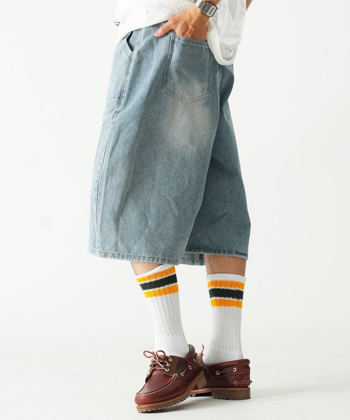 Beno(ビーノ)の「ワイド ショートパンツ(その他パンツ・メンズ・ブルー/グレー/ブラック・MEDIUM/LARGE)」の10枚目の写真