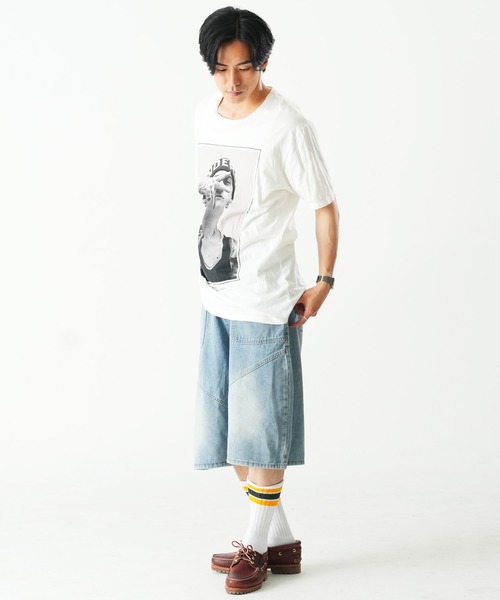 Beno(ビーノ)の「ワイド ショートパンツ(その他パンツ・メンズ・ブルー/グレー/ブラック・MEDIUM/LARGE)」の9枚目の写真