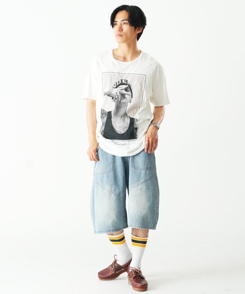 Beno(ビーノ)の「ワイド ショートパンツ(その他パンツ・メンズ・ブルー/グレー/ブラック・MEDIUM/LARGE)」の8枚目の写真