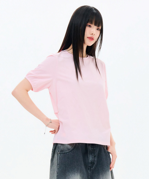 CHASECULT(チェイスカルト)の「レディース クールボリュームスリーブ 半袖Tシャツ-FCZG5854D0P(Tシャツ/カットソー・レディース・ピンク・85/90)」の2枚目の写真