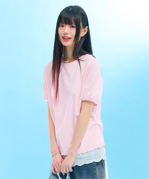 CHASECULT(チェイスカルト)の「レディース クールボリュームスリーブ 半袖Tシャツ-FCZG5854D0P(Tシャツ/カットソー・レディース・ピンク・85/90)」の4枚目の写真