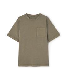 ガーメントダイ エブリデイ コットン Tシャツ カーキ (リラックスフィット)
