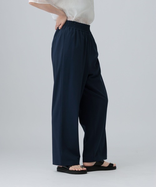 LEPSIM(レプシィム)の「ギャザーストレートパンツ 646557(その他パンツ・レディース・グレイッシュベージュ/ブラック/ネイビー・FREE)」の16枚目の写真