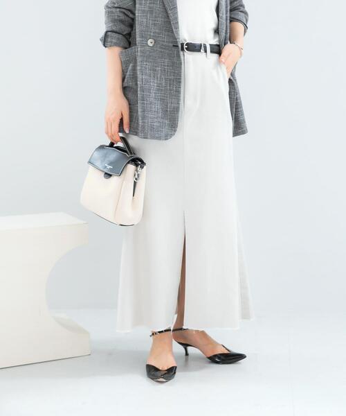 URBAN RESEARCH ROSSO WOMEN（アーバンリサーチ　ロッソ）の「テンセルデニムロングスカート（スカート・レディース・グレー/アイボリー・36/38）」の8枚目の写真