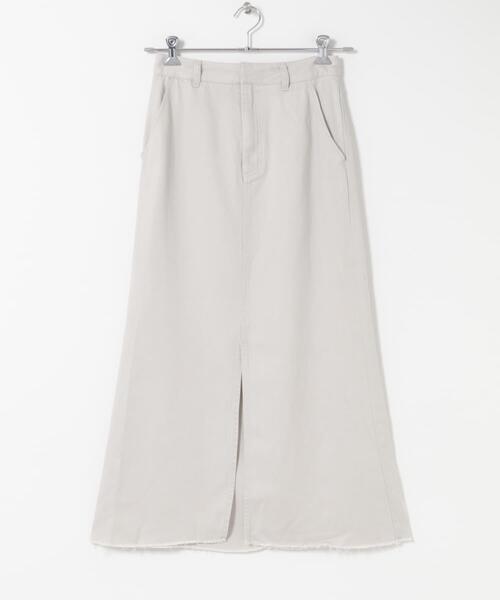 URBAN RESEARCH ROSSO WOMEN（アーバンリサーチ　ロッソ）の「テンセルデニムロングスカート（スカート・レディース・グレー/アイボリー・36/38）」の10枚目の写真