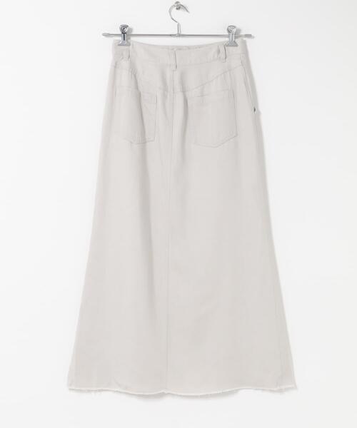 URBAN RESEARCH ROSSO WOMEN（アーバンリサーチ　ロッソ）の「テンセルデニムロングスカート（スカート・レディース・グレー/アイボリー・36/38）」の14枚目の写真