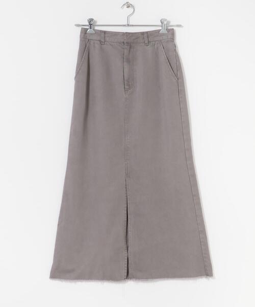 URBAN RESEARCH ROSSO WOMEN（アーバンリサーチ　ロッソ）の「テンセルデニムロングスカート（スカート・レディース・グレー/アイボリー・36/38）」の20枚目の写真
