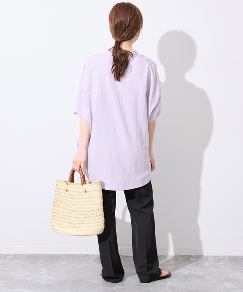 SLOBE IENA(スローブイエナ)の「《WEB限定/4サイズ展開/追加》ピンタックセミフレアパンツ(その他パンツ・レディース・ブラック・38/36/34/40)」の17枚目の写真