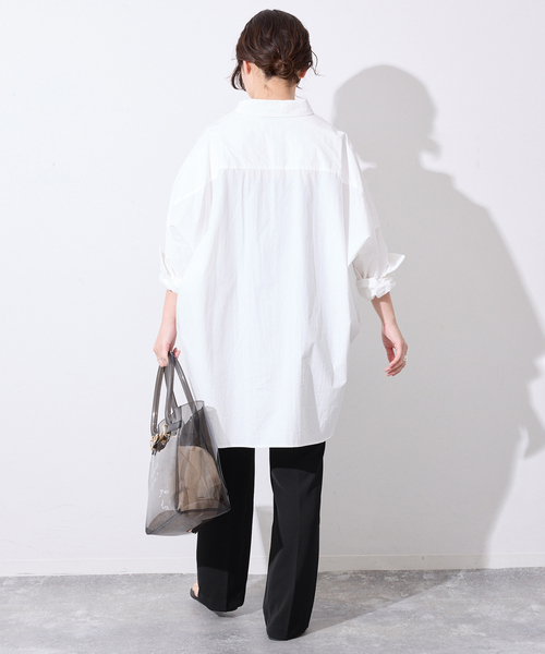 SLOBE IENA(スローブイエナ)の「《WEB限定/4サイズ展開/追加》ピンタックセミフレアパンツ(その他パンツ・レディース・ブラック・38/36/34/40)」の20枚目の写真