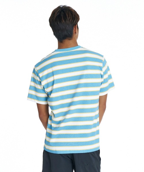 Quiksilver(クイックシルバー)の「QUIKSILVER メンズ QS BORDER ST 半袖ボーダーTシャツ レギュラーフィット【2026年夏モデル】(Tシャツ/カットソー・メンズ・ホワイト/マスタード/ブルー・LARGE/MEDIUM/X-LARGE)」の8枚目の写真