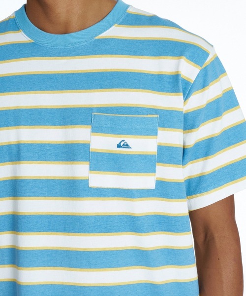 Quiksilver(クイックシルバー)の「QUIKSILVER メンズ QS BORDER ST 半袖ボーダーTシャツ レギュラーフィット【2026年夏モデル】(Tシャツ/カットソー・メンズ・ホワイト/マスタード/ブルー・LARGE/MEDIUM/X-LARGE)」の9枚目の写真