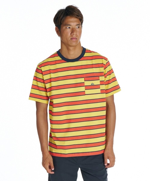 Quiksilver(クイックシルバー)の「QUIKSILVER メンズ QS BORDER ST 半袖ボーダーTシャツ レギュラーフィット【2026年夏モデル】(Tシャツ/カットソー・メンズ・ホワイト/マスタード/ブルー・LARGE/MEDIUM/X-LARGE)」の12枚目の写真
