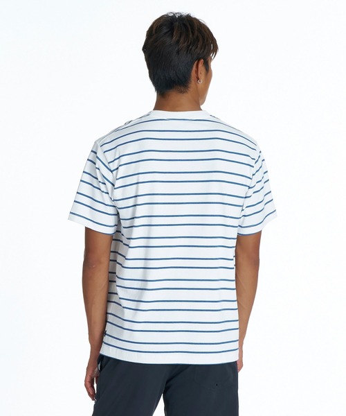 Quiksilver(クイックシルバー)の「QUIKSILVER メンズ QS BORDER ST 半袖ボーダーTシャツ レギュラーフィット【2026年夏モデル】(Tシャツ/カットソー・メンズ・ホワイト/マスタード/ブルー・LARGE/MEDIUM/X-LARGE)」の5枚目の写真