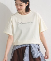 OMNES | きれいめロゴプリント半袖Tシャツ(Tシャツ/カットソー)