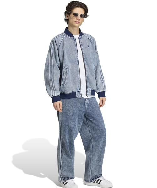 adidas(アディダス)の「adidas SST TRACK TOP / アディダス SST トラックトップ(デニムジャケット・メンズ・ライトインディゴブルー・S/M/L/XL/XXL/3XL)」の13枚目の写真