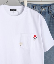 刺繍ポケット オーバーサイズ 半袖Tシャツ