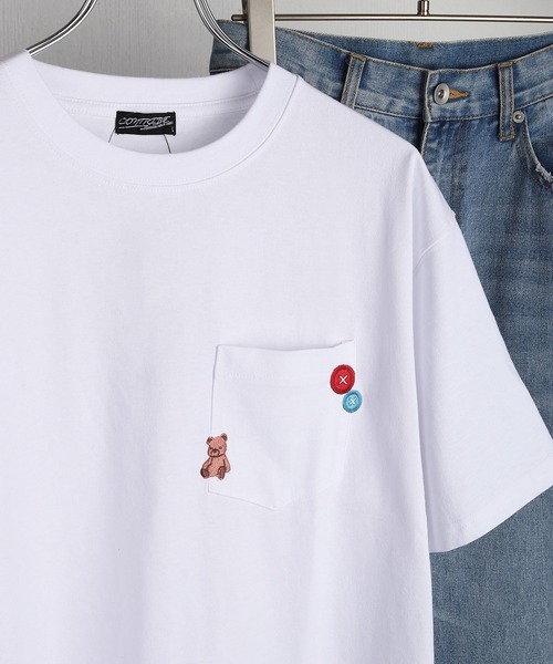 WESTSEA(ウエストシー)の「刺繍ポケット オーバーサイズ 半袖Tシャツ(Tシャツ/カットソー・メンズ・ホワイト/ブラック系その他3/ホワイト系その他3/ホワイト系その他5/ブラック系その他6/ブラック系その他5/ホワイト系その他6・L/M)」の4枚目の写真