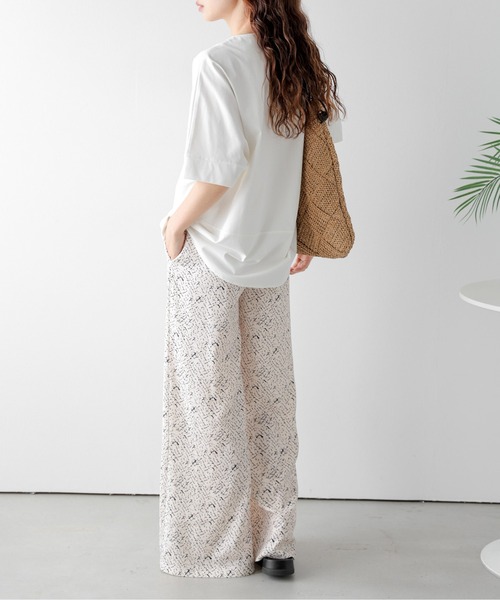 Lajour(ラジュール)の「ハーフジップコクーントップス(Tシャツ/カットソー・レディース・グレー/ホワイト/ベージュ/ブラック・フリー)」の7枚目の写真