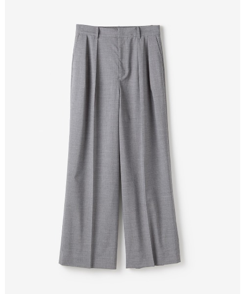 DoCLASSE( ドゥクラッセ)の「ヘザーストレッチ・2タックワイドパンツ(その他パンツ・レディース・グレー/ベージュ・11/9/13/7)」の4枚目の写真