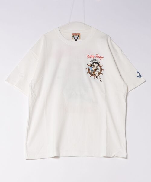 BETTY BOOP（ベティ・ブープ）の「BETTY BOOP×PANDIESTA Honey BeeパンダBETTY Tシャツ(M2)（Tシャツ/カットソー・メンズ・ブラック/ホワイト・XL/M/L）」の2枚目の写真