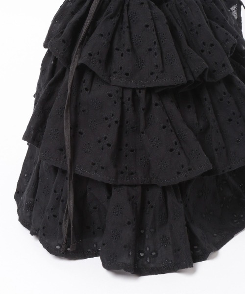 Heather(ヘザー)の「コットンフリルBAG 1044890(ショルダーバッグ・レディース・ブラック/アイボリー・ONE SIZE)」の11枚目の写真