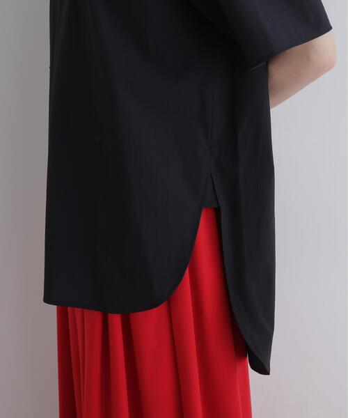 LE PHIL（ルフィル）の「◆ナイロンハイストレッチプルオーバー（シャツ/ブラウス・レディース・ブラック/ブラウン・F）」の8枚目の写真