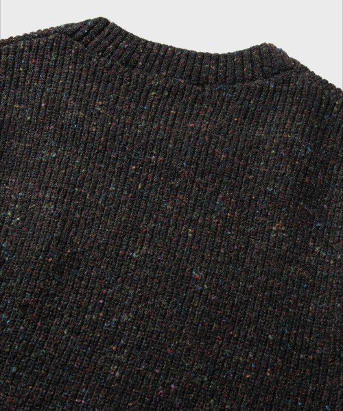 NONBLANK（ノンブランク）の「ネフラウンドニット_BLACK（ニット/セーター・メンズ・ブラック・MEDIUM/LARGE/X-LARGE）」の4枚目の写真